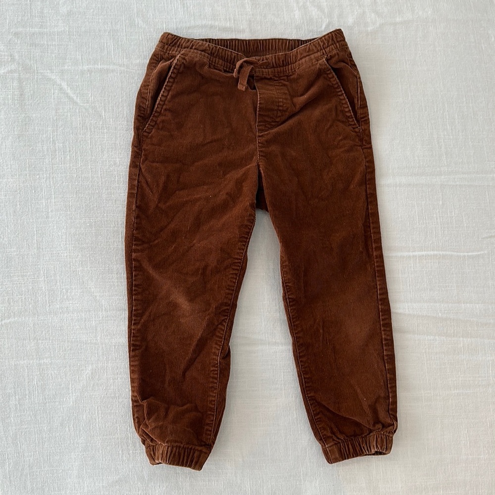 Brown Corduroy Boys Toddler Pants Size 3 Janie and Jack - Like New - Boy 3T